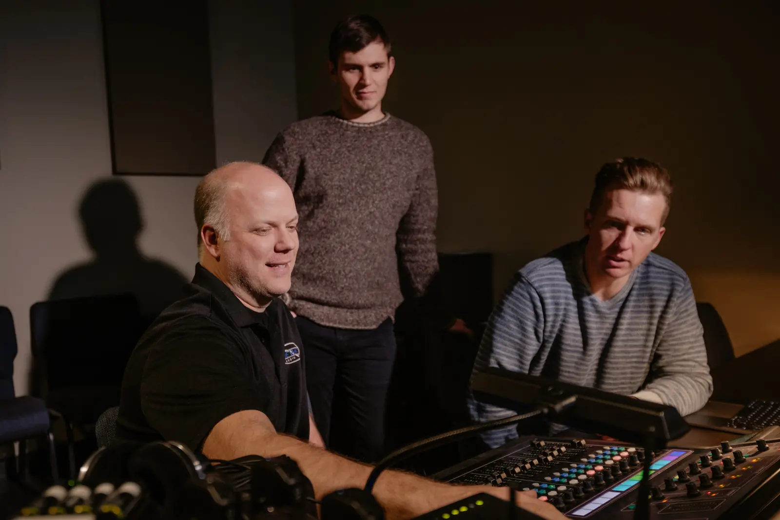 Sinewave training church volunteers at a mixing console